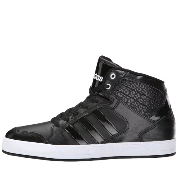ADIDAS NEO RALEIGH MID W LEOPARD DETAIL BLACK - Picture 2 of 4